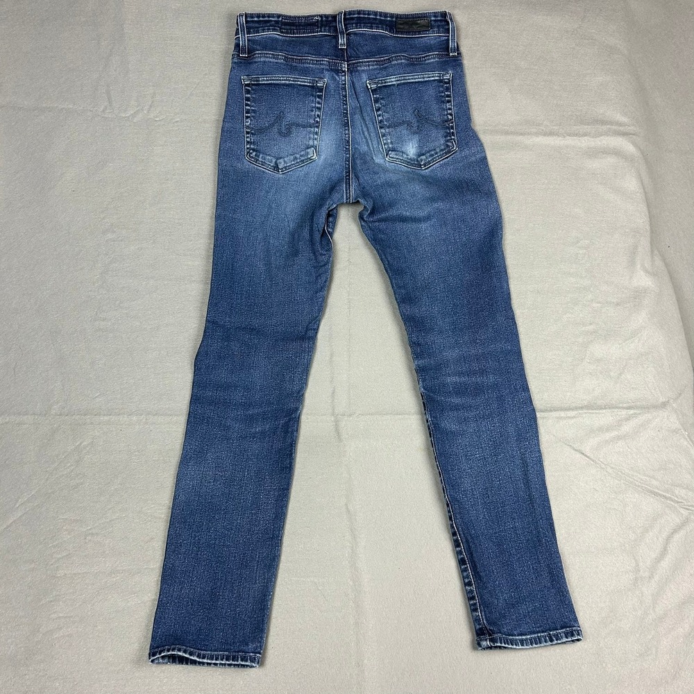 AG Adriano Goldschmied Stevie Ankle High Rise Slim Straight Womens 27R Blue - Picture 9 of 13
